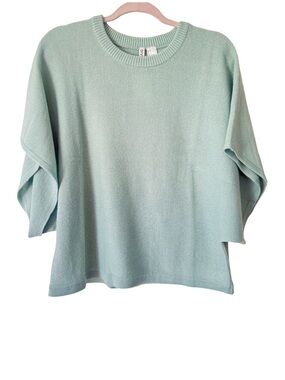 H&M Batwing Sleeved Top NWT Medium Light Turquoise